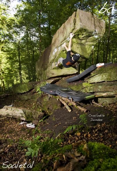 Chris in "Crocodile Dundee"